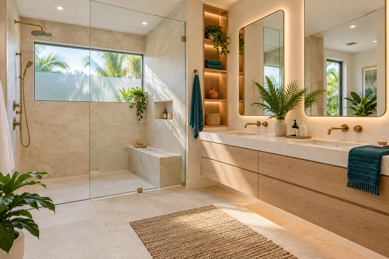 Modern bathroom design concept